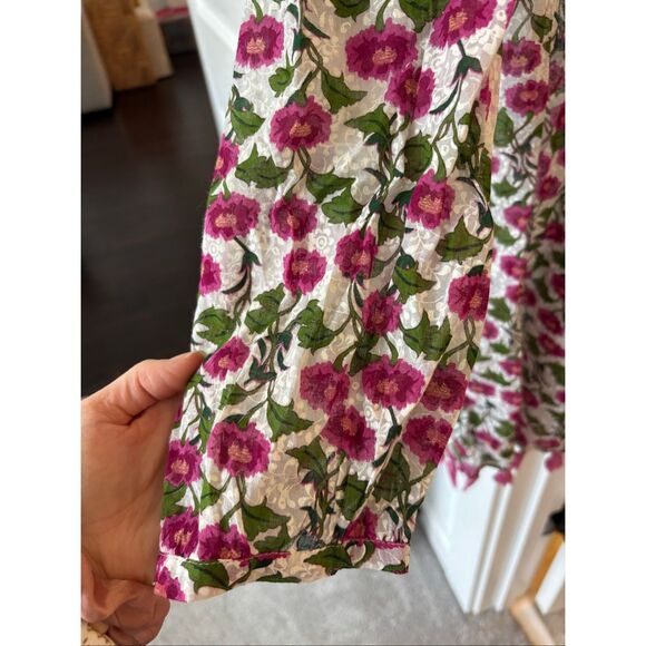NWOT Roller Rabbit Dakini Floral Ziva Long Sleeve tunic, Lrg $118 E7 - Picture 4 of 9